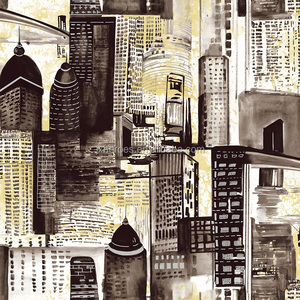 Carta da Parati in PVC con Design Moderno di Città per Soggiorno - Product Image 5