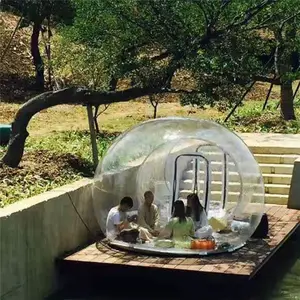 Tente dôme bulle transparente, bulle gonflable en pvc, maison à vendre