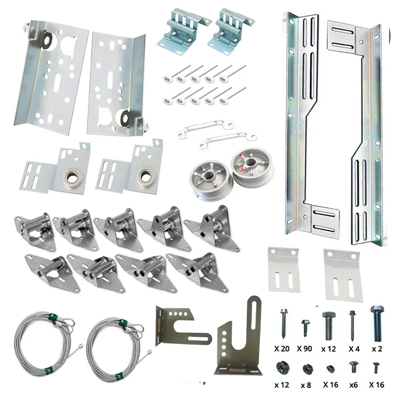 Herrajes para puertas garajes, conjunto vertical automático de ferragem para porta de garagem para porta de deslizamento