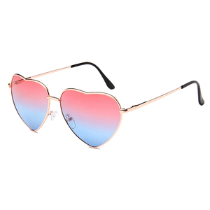 Moda en forma de corazón gafas de sol mujer de lujo <span class=keywords><strong>marca</strong></span> diseñador vintage retro gafas de sol Ray pequeño oculos gafas de sol - Product Image 4