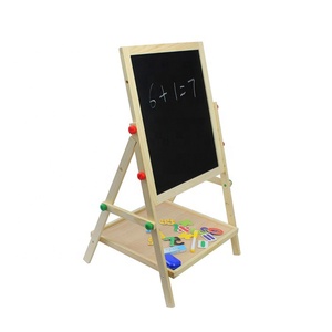 <span class=keywords><strong>Lavagna</strong></span> Multifunzionale in Legno a Doppia Faccia con <span class=keywords><strong>Lavagna</strong></span> <span class=keywords><strong>Magnetica</strong></span> 50x36cm, Ecologica per Bambini dai 36 Mesi in Su - Product Image 2