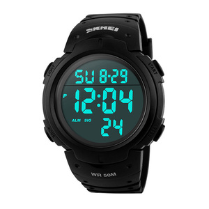 Montre numérique originale en gros <span class=keywords><strong>Skmei</strong></span> <span class=keywords><strong>1068</strong></span> Mouvement de montre numérique Étanche 50m Montre de sport pour homme - Product Image 1