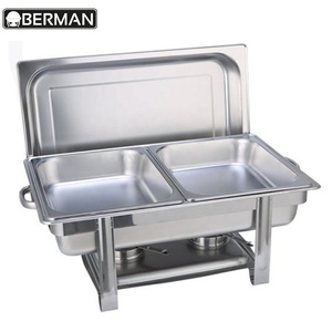 Venta al por Mayor de Electrodomésticos Comerciales para Catering, Platos Calentadores Desechables, Calentador de Comida Tipo Buffet de Acero Inoxidable, Juego de Ollas Calientes - Product Image 1