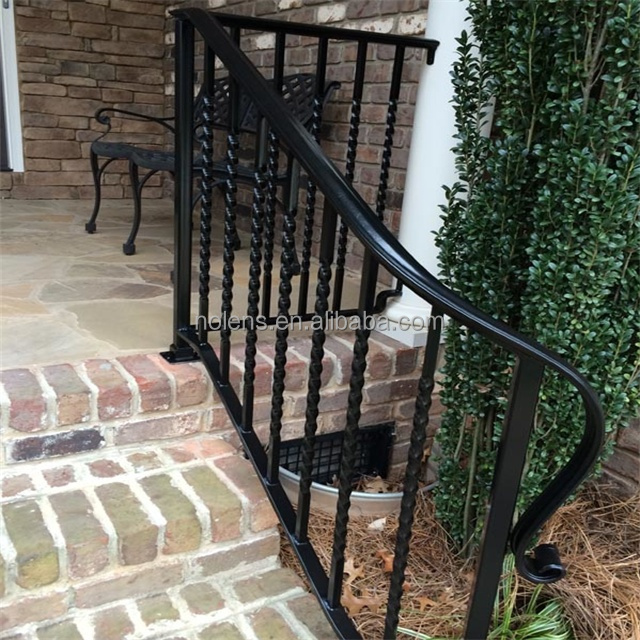Nolens наружные черные металлические лестничные перила, кованые железные лестницы