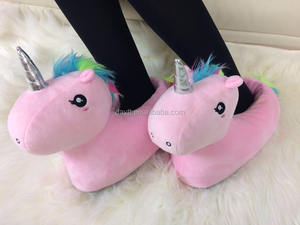 Pantoufles en peluche joker pour femmes, nouveau, design OEM, en coton PP, en forme <span class=keywords><strong>de</strong></span> licorne, chaussures pour la maison, pantoufles d'hôtel, - Product Image 3