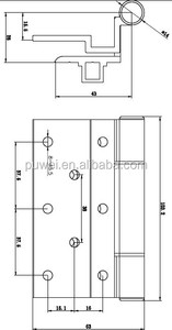 UPVC <strong>Doors</strong> Aluminum Alloy <strong>Door</strong> <strong>Hinge</strong> <strong>PVC</strong> <strong>Door</strong> <strong>Hinge</strong> - Product Image 4