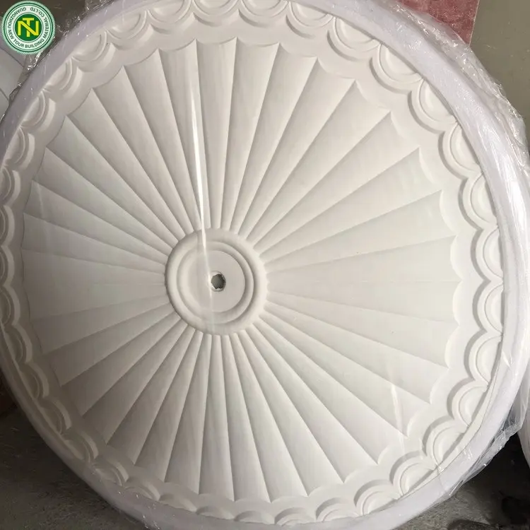 Médaillon de plafond en gypse vintage, matériau GRG, pour décoration intérieure