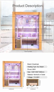 <span class=keywords><strong>Mini</strong></span> sauna a vapore secco per 2 persone prezzo economico - Product Image 4