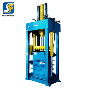 vertical hydraulic waste paper baling machine hemp press baler machine plastic carton