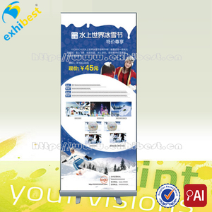 80*200 cm roll up <span class=keywords><strong>banner</strong></span> display/roll para arriba la bandera con dos pies - Product Image 3