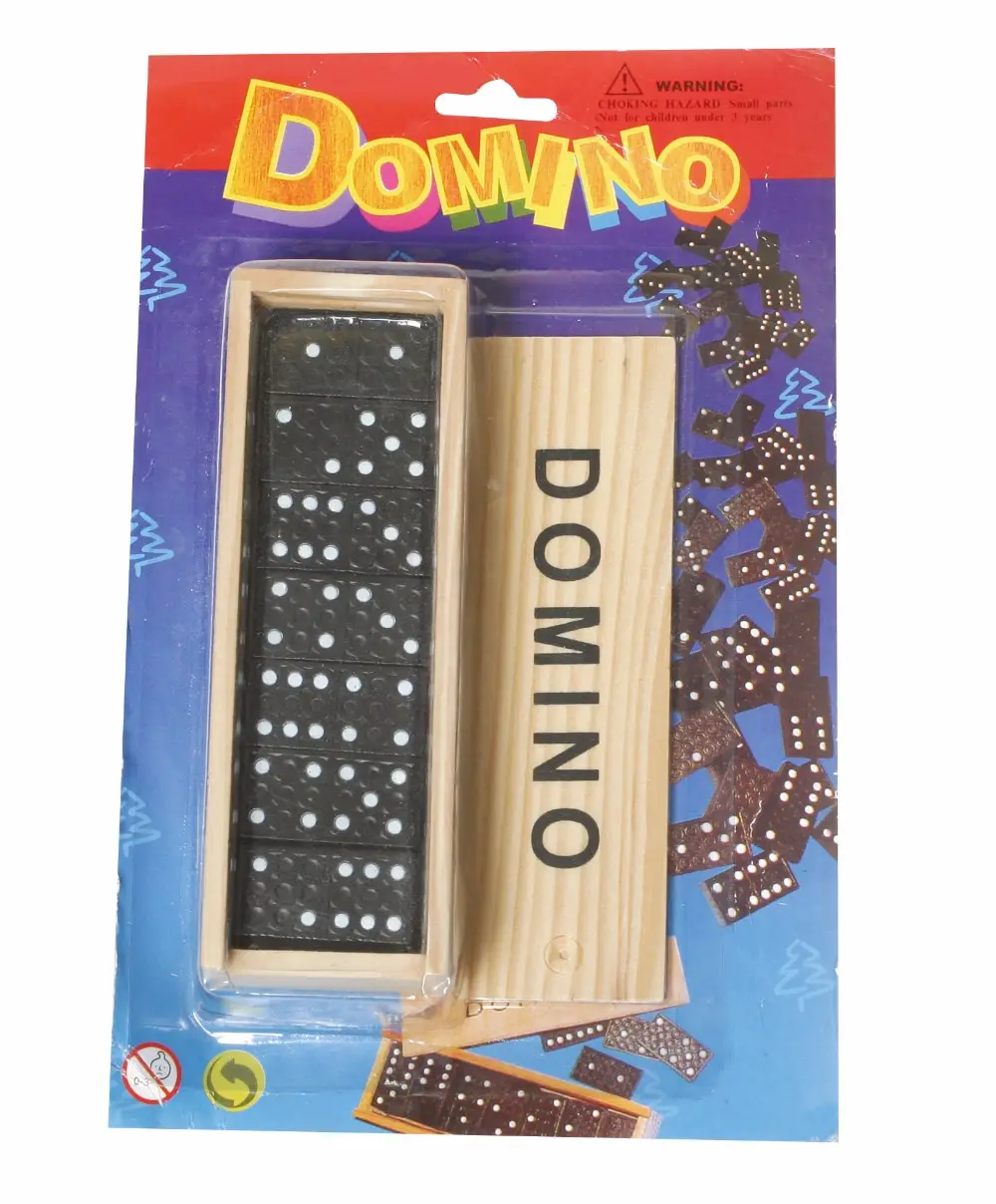 Mini Fancy Domino Spiel Holz spiel Brettspiele