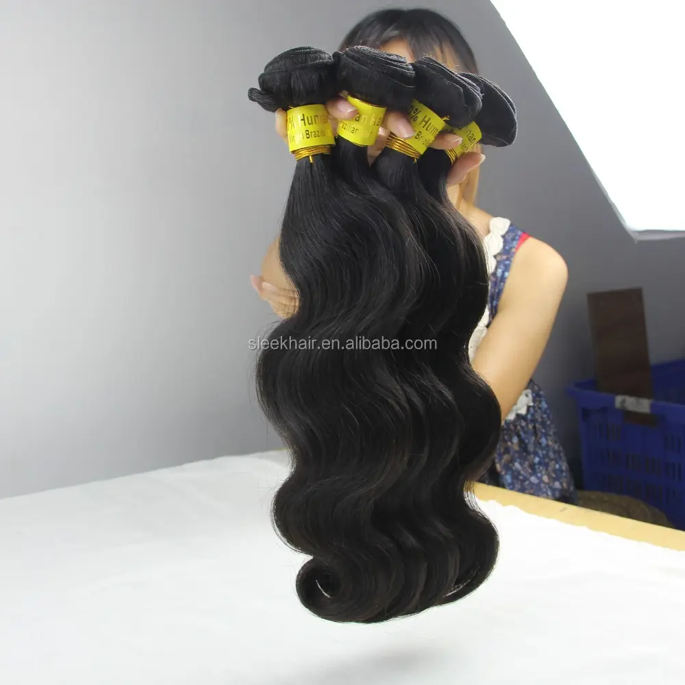 Gros Stock 8A 9A 10A 100% D'origine Brésilienne Vierge Vison Extension de Cheveux