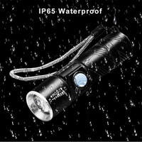 Mini lampe torche zoom rechargeable par USB, étanche, lanterne à LED pour vélo