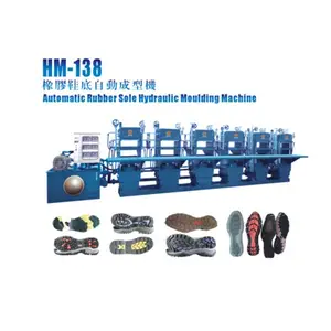 China Vulcanization Six Station Pure Rubber Shoes/Soles Machine