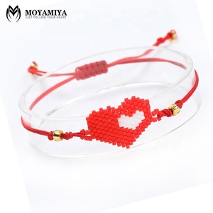 MI-B180070 MoyaMiya hecho <span class=keywords><strong>a</strong></span> mano miyuki de moda con cuentas eterno pulsera de la amistad de regalo de dí<span class=keywords><strong>a</strong></span> de San Valentín - Product Image 2