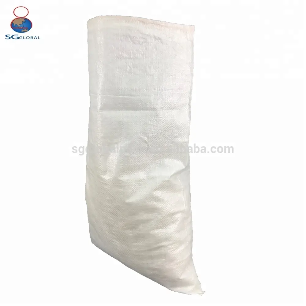 Proveedor de China 100 kg 50 kg 25 kg pp simple bolsa tejida para harina