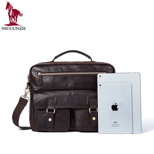 Accepté Vintage Brun De Mode D'affaires <span class=keywords><strong>Sac</strong></span> D'ordinateur Portable Hommes Sacs Exécutif Véritable <span class=keywords><strong>Serviette</strong></span> En <span class=keywords><strong>Cuir</strong></span> - Product Image 5