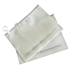 pull ring frosted zipper ziplock bag pull ring CPE clothing packing bags small plastic pouch package