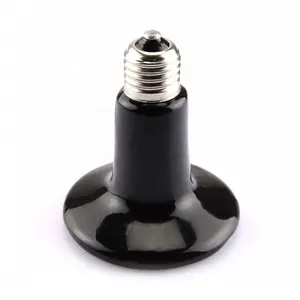Özelleştirilmiş siyah sürüngen isıtma lambası/düşük fiyatlar kızılötesi lamba 25W 50W
