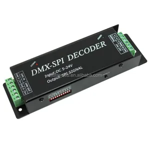 DMX TO SPIデコーダーLEDDMX DECODERdmx512コントローラーWS2811、WS2812B、TM1804、TM1809、TM1812用LEDコントローラーLEDピクセルストリップ