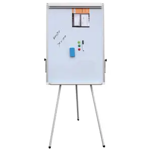 कार्यालय चल व्हाइटबोर्ड तिपाई प्रकार चित्रफलक फ्लिप चार्ट चुंबकीय सफेद बोर्ड लेखन बोर्ड के साथ 60*90cm