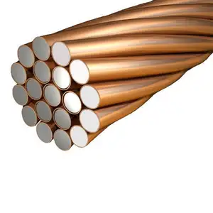 Cable de soldadura de Conductor Cca, muestra gratis subterránea, alambre de Aluminio revestido de cobre de 50mm, alambre de calibre 24 desnudo de bronce sólido, ASTM GB <span class=keywords><strong>CCAS</strong></span> - Product Image 2