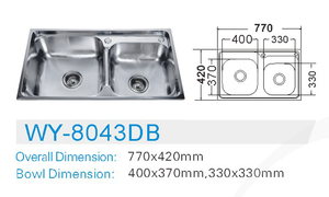 <span class=keywords><strong>Lavello</strong></span> da <span class=keywords><strong>Cucina</strong></span> in Metallo a Doppia Vasca di Grandi Dimensioni, Design Moderno, Finitura Spazzolata/Satinata, Garanzia di 2 Anni - Product Image 2