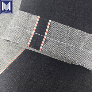 Japanischer Vintage-Stil Schwergewichtiger 12oz 98% Baumwolle 2% Elasthan Slub-Garn Gefärbter Gewebter Selvedge-Denim-Stoff für Herren- und Damenjeans - Product Image 6