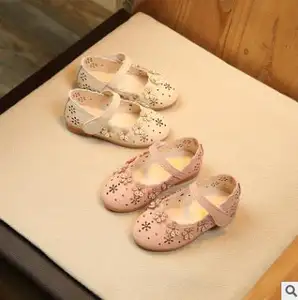 Schöne Kinderschuhe lässig Blumen Design Leder Mode niedlichen Kinder Mädchen Schuhe