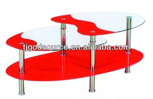 Tavolino <span class=keywords><strong>in</strong></span> <span class=keywords><strong>Vetro</strong></span> Economico Moderno con Struttura <span class=keywords><strong>in</strong></span> Ferro Nero o <span class=keywords><strong>Rosso</strong></span> per Soggiorno 1100*550mm - Product Image 2