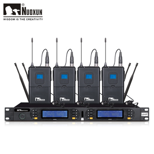 Chuyên Nghiệp Bốn Kênh Uhf Không Dây Năng Động <span class=keywords><strong>Microphone</strong></span> Cầm Tay Kim Loại Tai Nghe Với Tiếp Nhận Cao - Product Image 5