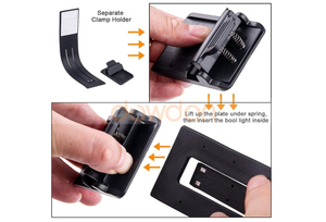 <span class=keywords><strong>Lampada</strong></span> da lettura con clip segnalibro, luminosità regolabile <span class=keywords><strong>a</strong></span> 4 livelli, ricaricabile tramite USB - Product Image 2