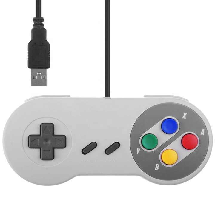 Game Classic Mini Console Gamepad USB Connector for Super Nintendo SNES Controller