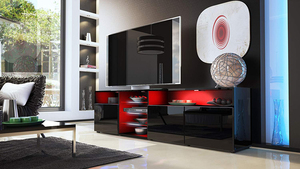 Vendite dirette della fabbrica mobile TV moderno di alta qualità con supporto per TV LED lucido UV per soggiorno - Product Image 2
