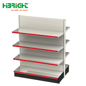 Wholesale Modern Standard Pegboard Rack Metal <strong>Shelf</strong> <strong>Units</strong> Heavy Duty Gondola Supermarket Shelving Supplier <strong>Cheap</strong> Price - Product Image 1