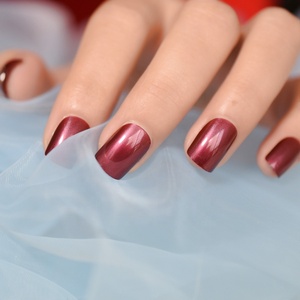 <span class=keywords><strong>Faux</strong></span> <span class=keywords><strong>ongles</strong></span> rouge vin, <span class=keywords><strong>faux</strong></span> <span class=keywords><strong>ongles</strong></span> brillants en gel, courts, à presser, avec adhésifs, 24/sachet - Product Image 5