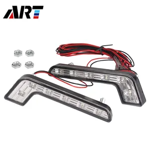 Luz de día General fund, 7 tipos, 7 tipos, 6 luces led, faro de coche recargado, tipo L