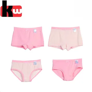 Ropa interior lisa para niños y niñas, bragas con logotipo personalizado, color rosa, gran oferta