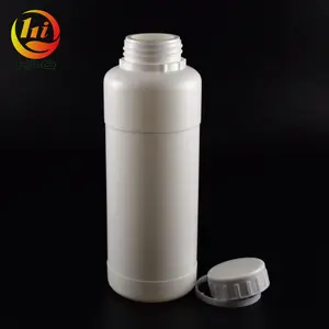 Botella vacía de plástico hdpe, envase de 500 ml, fabricante en china, 1 litro