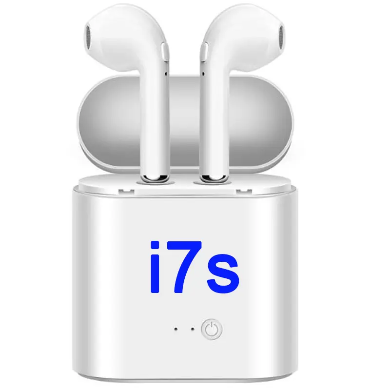 Fones de ouvido i7s tws, fones de ouvido sem fio bt 5.0 tws, mais barato, fones intra auriculares, com caixa de carregamento para ios e android