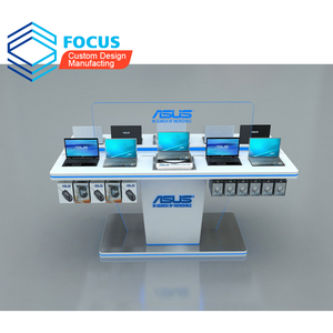 White Laminate Retail Store Furniture <strong>Display</strong> <strong>Showcase</strong> <strong>Computer</strong> <strong>Shop</strong> Counter Design Veneer <strong>Computer</strong> Store <strong>Display</strong> Furniture