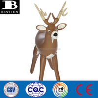 Cible de tir gonflable en vinyle de haute qualité, cerf en plastique durable, jouet amusant gonflable en 3D pour enfants