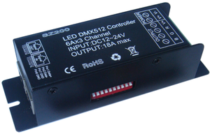 DC12-24V 18A LED <strong>DMX512</strong> Controller for RGB LED Lights DMX RGB LED Controller - Product Image 2