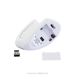 Màu led light có thể điều chỉnh dpi màu trắng tinh khiết 6d máy tính không dây quang ergonomic vertical chuột chơi game - Product Image 4