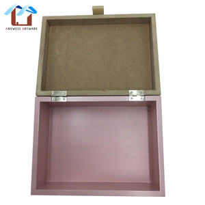 Caja <span class=keywords><strong>de</strong></span> Almacenamiento <span class=keywords><strong>de</strong></span> <span class=keywords><strong>Madera</strong></span> para Niños, Diseño Moderno, Pintada, Impermeable, Multiusos, Color Rosa, con Bisagras - Product Image 5