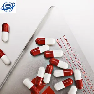 Китай оптовая продажа Красная белая пустая капсула 0 таблетка капсула для медицины