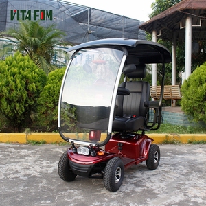 Scooter motorizzato con pneumatico antiscivolo <span class=keywords><strong>a</strong></span> 4 ruote e tetto antipioggia - Product Image 6