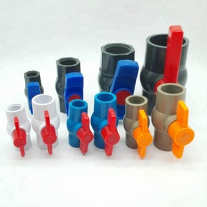Vannes à boisseau sphérique en PVC gris personnalisables de 1 à 10 pouces avec support OEM, accessoires pour conduites d'eau - Product Image 1