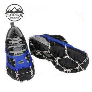 <span class=keywords><strong>Ramponi</strong></span> Antiscivolo da Neve all'Ingrosso in Acciaio Inossidabile e Gomma Siliconica per Camminata, Escursionismo e Arrampicata all'Aperto - Product Image 2