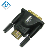 Adaptador dorado DVI M a HDMI, 24k